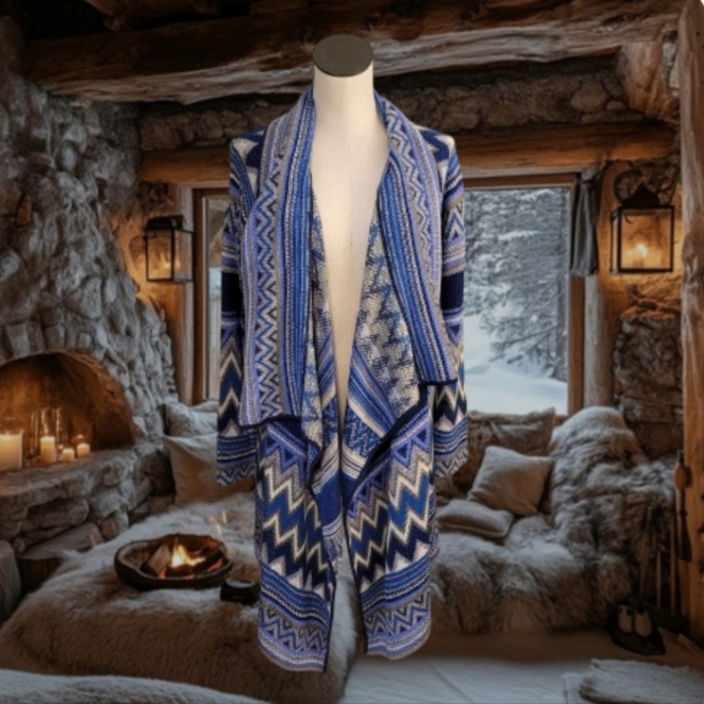Cozy Blue Sweater Shrug